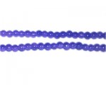 4mm Navy Jade-Style Glass Bead, approx. 100 beads