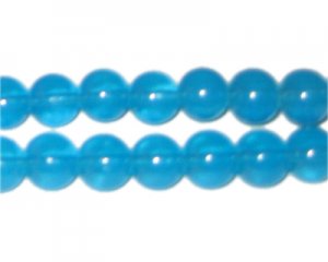 10mm Celeste Jade-Style Glass Bead, approx. 21 beads