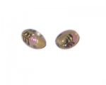 16 x 10mm Gold Foil Floral Oval Lampwork Glass Bead, 4 beads 16 x 10mm Gold Foil Floral Oval Lampwork Glass Bead, 4 beads