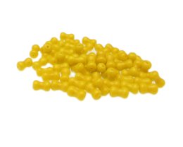 (image for) Approx. 1oz. x 12mm Yellow Glass Peanut Beads