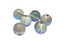 (image for) 12mm Summer Moon Galaxy Glass Bead, 6 beads