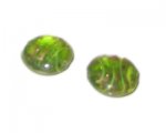 20mm Apple Green Spatter Lampwork Glass Bead, 4 beads 20mm Apple Green Spatter Lampwork Glass Bead, 4 beads