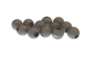 (image for) Approx. 1oz. x 8-10mm Silver Druzy-Style Glass Bead