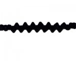 6mm Black Side-Drilled Faceted Bi-cone Glass Bead, 12 beads 6mm Black Side-Drilled Faceted Bi-cone Glass Bead, 12 beads