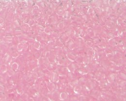 (image for) 11/0 Baby Pink Transparent Glass Seed Bead, 1oz. Bag