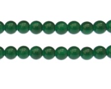(image for) 10mm Emerald Jade-Style Glass Bead, approx. 21 beads