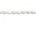 8 x 6mm Crystal Oval Glass Bead, 2 x 13" strings 8 x 6mm Crystal Oval Glass Bead, 2 x 13" strings
