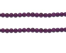 (image for) 6mm Dark Purple Crackle Glass Bead, approx. 74 beads