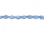 10 x 8mm Sky Blue Faceted Drop Glass Bead, 13" string 10 x 8mm Sky Blue Faceted Drop Glass Bead, 13" string