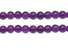 (image for) 10mm Purple Jade-Style Glass Bead, approx. 21 beads