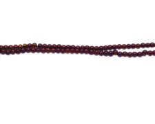 (image for) 4mm Purple Electroplated Glass Bead, 10" string