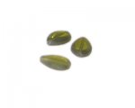 16 x 12mm Olive Matte Vintage-Style Glass Bead, 5 beads 16 x 12mm Olive Matte Vintage-Style Glass Bead, 5 beads