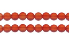 (image for) 10mm Strawberry Sea/Beach-Style Glass Bead, approx. 16 beads