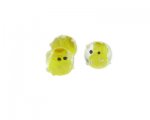 14mm Yellow Chick Lampwork Glass Bead, 3 beads 14mm Yellow Chick Lampwork Glass Bead, 3 beads