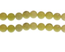 (image for) 10mm Olivine Gemstone Bead, approx. 15 beads