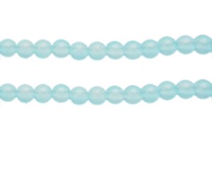 (image for) 8mm Sea Foam Jade-Style Glass Bead, approx. 54 beads