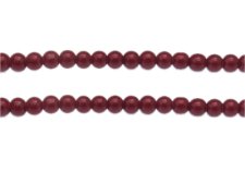 (image for) 6mm Red Solid Color Glass Bead, approx. 68 beads