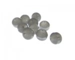 12mm Pale Silver Druzy-Style Electroplated w/ line Glass Bead, a