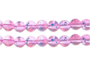(image for) 10mm Pink Blossom Spray Glass Bead, approx. 16 beads