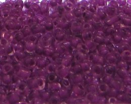 (image for) 11/0 Violet Inside-Color Glass Seed Beads, 1oz. bag