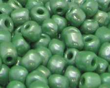 (image for) 6/0 Green Opaque Glass Seed Bead, 1oz. Bag
