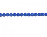 8mm Blue Faceted Glass Bead, 14" string 8mm Blue Faceted Glass Bead, 14" string