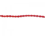 6 x 4mm Red Rice Faceted Glass Bead, 13" string 6 x 4mm Red Rice Faceted Glass Bead, 13" string