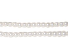 (image for) 4mm Round White Glass Pearl Bead, approx. 113 beads