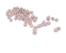 (image for) Approx. 1oz. x 4mm Mauve Pressed Glass Bead