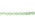 6mm Light Green Faceted Glass Bead, 13" string 6mm Light Green Faceted Glass Bead, 13" string