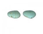 24mm Turquoise Heart Bead, 2 beads 24mm Turquoise Heart Bead, 2 beads