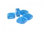 20 x 16mm Turquoise Diamond Lampwork Bead, 5 beads 20 x 16mm Turquoise Diamond Lampwork Bead, 5 beads
