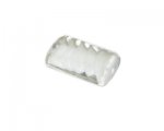 28 x 22mm White Pattern Rectangle Handmade Lampwork Glass Bead 28 x 22mm White Pattern Rectangle Handmade Lampwork Glass Bead