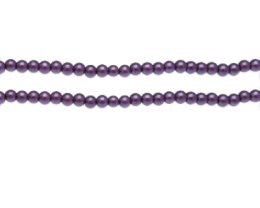 (image for) 4mm Dark Purple Glass Pearl Bead, approx. 113 beads