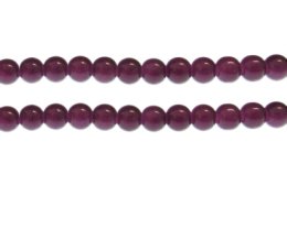(image for) 8mm Plum Gemstone-Style Glass Bead, approx. 37 beads