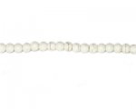 6mm White Dyed Turquoise Bead, 16" string 6mm White Dyed Turquoise Bead, 16" string