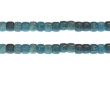(image for) 8 x 6mm Petrol Rondelle Gemstone-Style Bead, 7.5" string