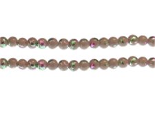 (image for) 6mm Pink Dusk Abstract Glass Bead, approx. 43 beads