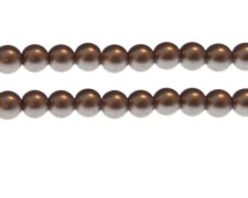 (image for) 10mm Slate Glass Pearl Bead, approx. 22 beads