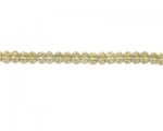 6 x 4mm Yellow Faceted Rondelle Glass Bead, 14" string 6 x 4mm Yellow Faceted Rondelle Glass Bead, 14" string