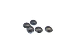 (image for) 8mm Gunmetal Button Lampwork Glass Bead, 5 beads