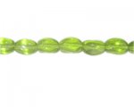 14 x 10mm Apple Green Pebble Glass Bead, 14" string 14 x 10mm Apple Green Pebble Glass Bead, 14" string
