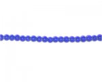 3mm Royal Blue Pressed Glass Round Bead, 2 x 12" strings 3mm Royal Blue Pressed Glass Round Bead, 2 x 12" strings