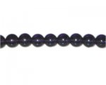 10mm Purple Pressed Glass Bead, 12" string 10mm Purple Pressed Glass Bead, 12" string