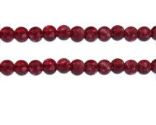 (image for) 8mm Red Bloom Spray Glass Bead, approx. 37 beads