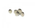 10 x 16mm White Target Lampwork Oval Glass Bead, 5 beads 10 x 16mm White Target Lampwork Oval Glass Bead, 5 beads
