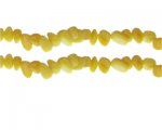 8 - 10mm Yellow Dyed Shell Gemstone Chips, 10.5" string 8 - 10mm Yellow Dyed Shell Gemstone Chips, 10.5" string