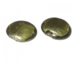 26mm Antique Gold Foil Handmade Lampwork Glass Bead, 2 beads 26mm Antique Gold Foil Handmade Lampwork Glass Bead, 2 beads