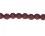 10mm Red Opaque Faceted Glass Bead, 13" string 10mm Red Opaque Faceted Glass Bead, 13" string