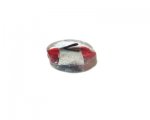 26 x 24mm Red Foil Oval Lampwork Glass Bead 26 x 24mm Red Foil Oval Lampwork Glass Bead